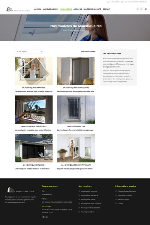 MOUSTIQUAIRES DU SUD