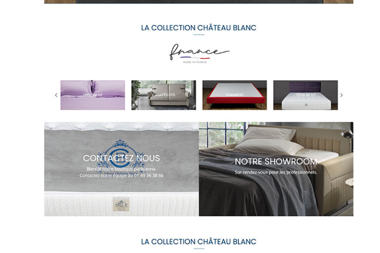 LITERIE CHATEAU BLANC